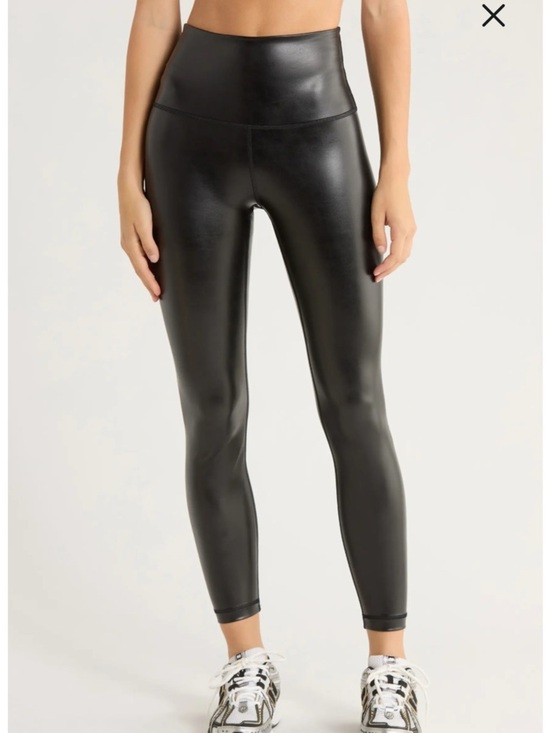 90 Degree By Reflex Pants - 90 Degree By Reflex High-Rise Faux Leather Black Leggings
